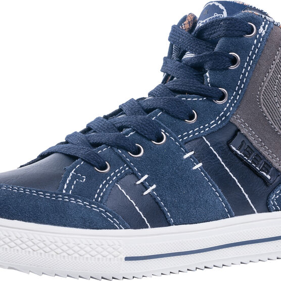 554056-71 Ботинки для мальчики син-беж