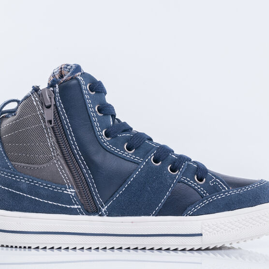 554056-71 Ботинки для мальчики син-беж фото №3