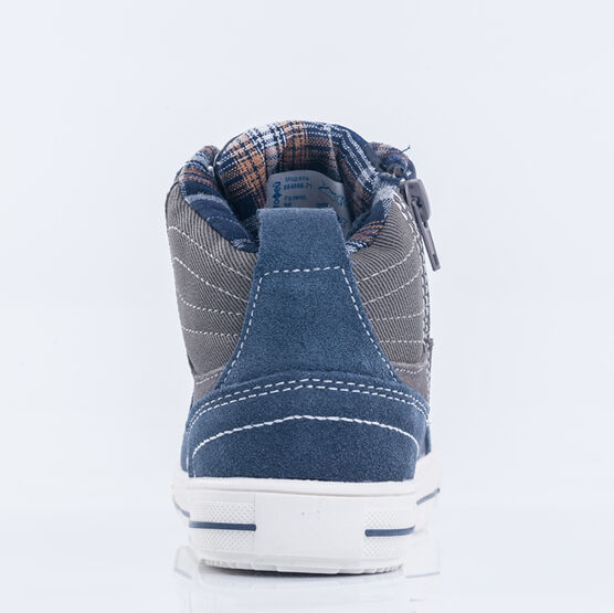 554056-71 Ботинки для мальчики син-беж фото №4