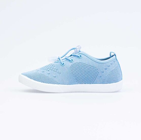 631127-12 Кеды из вязаного текстиля для девочки голубой фото №2