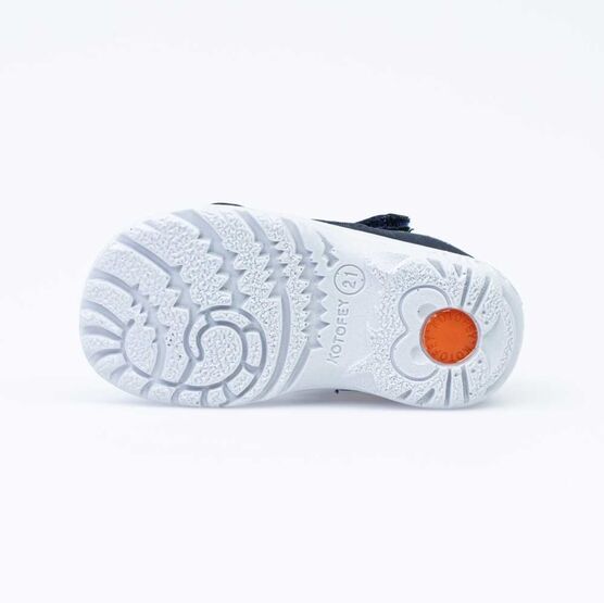 122170-21 Сандалии из натурального нубука для мальчика для мальчики син-зел фото №3