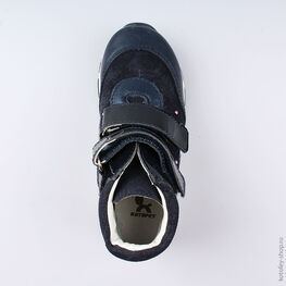 352215-22 Ботинки для девочки светло-синий фото №4