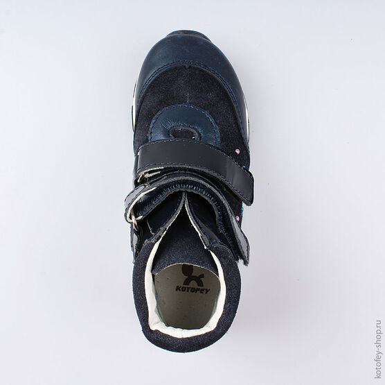 352215-22 Ботинки для девочки светло-синий фото №4