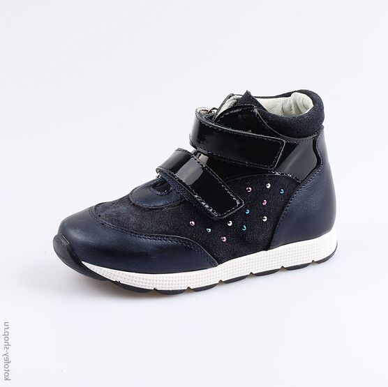 352215-22 Ботинки для девочки светло-синий