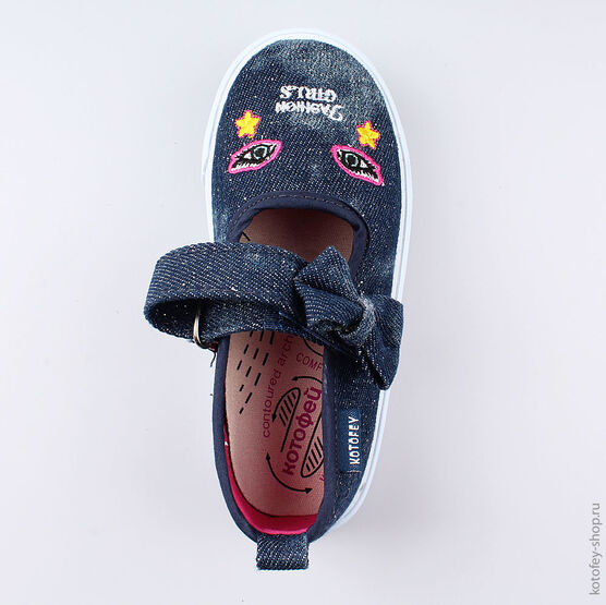 331112-11 Кеды для девочки светло-синий фото №4