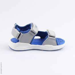 324020-12 Пляжная обувь с LED-подсветкой для мальчики сер-син фото №2