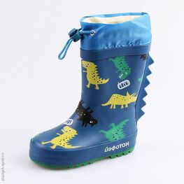 366193-11 Резиновые сапоги для мальчики светло-синий