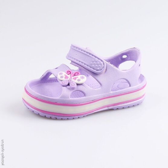 325077-01 Пляжная обувь с LED-подсветкой для девочки сиреневый