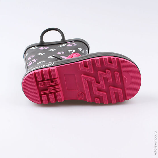 366202-11 Резиновые сапоги для девочки черный фото №3