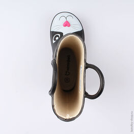 366202-11 Резиновые сапоги для девочки черный фото №4