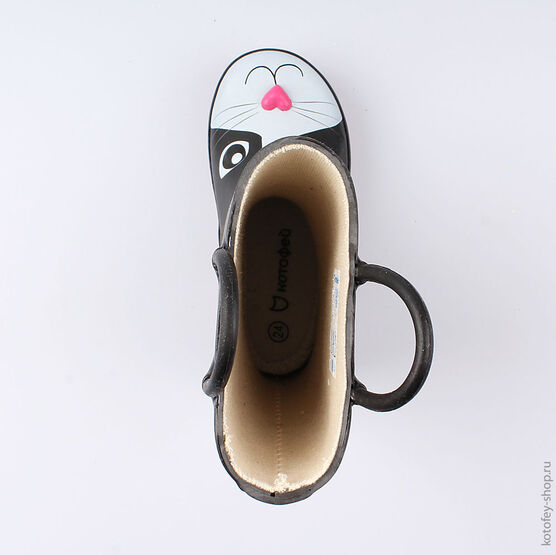 366202-11 Резиновые сапоги для девочки черный фото №4