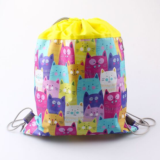 02808059-20 Мешок для сменной обуви жел-фио для девочки жел-фио фото №2