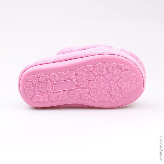 331043-11 Тапочки розовые для девочки розовый фото №4
