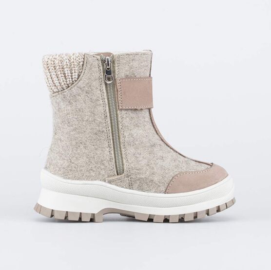 567062-41 Валенки на молнии для девочки для девочки бежевый фото №2