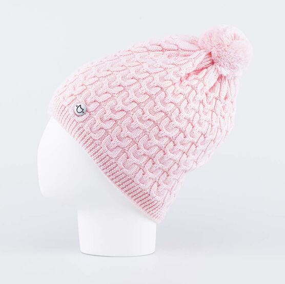 07811418-40 Теплая шапка-бини Розовый для девочки розовый фото №2
