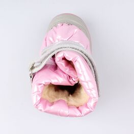 061011-42 Зимние сапожки-дутики розовый для девочки розовый фото №4