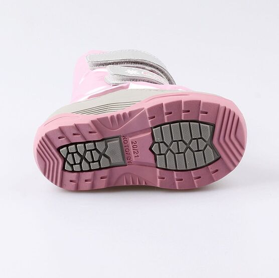 061011-42 Зимние сапожки-дутики розовый для девочки розовый фото №3