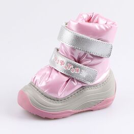 061011-42 Зимние сапожки-дутики розовый для девочки розовый