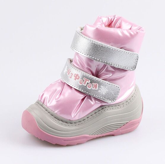 061011-42 Зимние сапожки-дутики розовый для девочки розовый