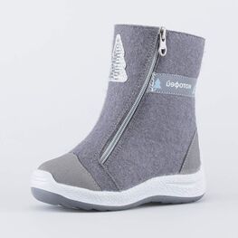 167059-41 Валенки детские Елочка серый для девочки серый