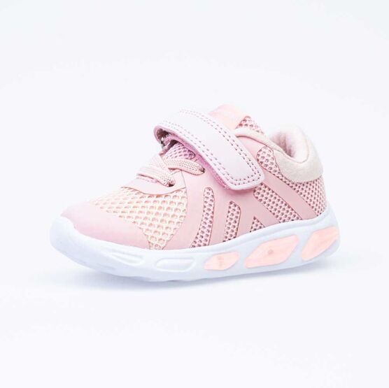 144138-72 Кроссовки с LED-подсветкой на подошве для девочки розовый