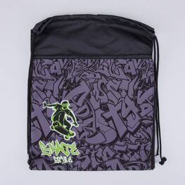 02708225-40 Мешок для обуви Скейт КК для мальчики серый + зеленый