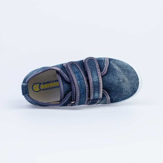 531085-12 Кеды для мальчики светло-синий фото №4