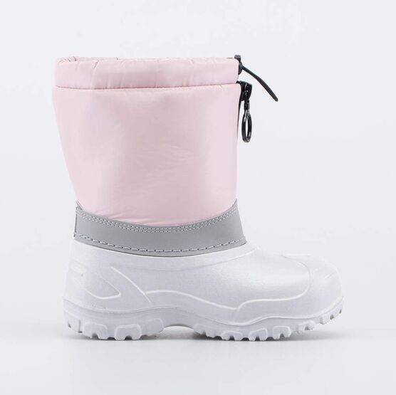 264053-41 Сноубутсы со сменными нашивками для девочки серый,розовый фото №2