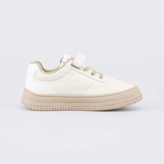 331334-11 Текстильные кеды для девочки для девочки бежевый фото №2