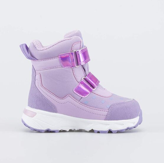 254817-41 Мембранные ботинки с LED и Softshell для девочки сиреневый фото №2