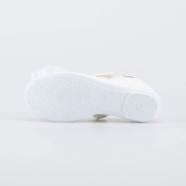 431197-72 Нарядные туфли с бантиком для девочки бежевый + золотой фото №3