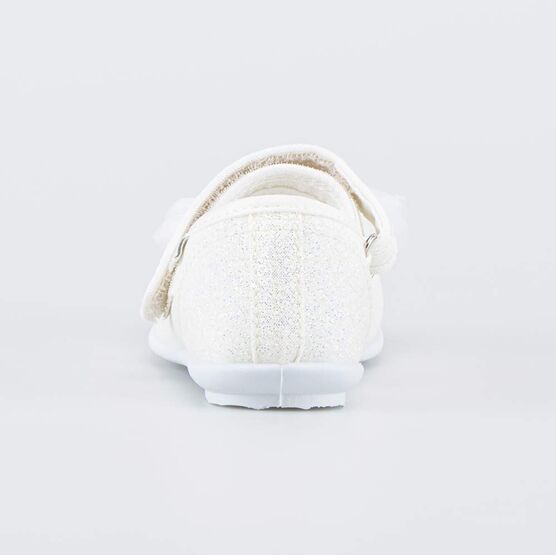 431197-72 Нарядные туфли с бантиком для девочки бежевый + золотой фото №5