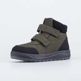 652180-54 Кожаные ботинки для мальчика для мальчики оливковый