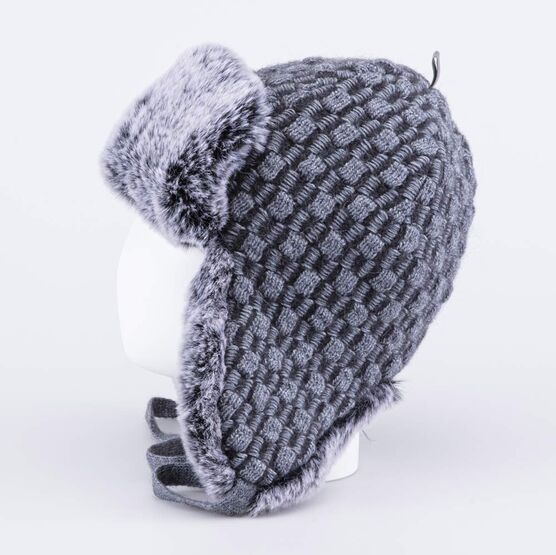 07711935-40 Шапка ушанка детская серый для мальчики серый фото №2