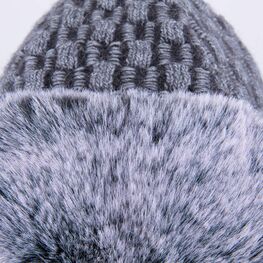 07711935-40 Шапка ушанка детская серый для мальчики серый фото №4