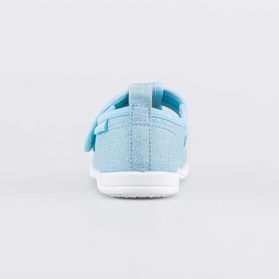 231211-11 Текстильные туфли Единорог для девочки голубой фото №5
