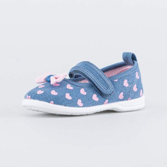 231212-11 Текстильные туфли для девочки для девочки голубой