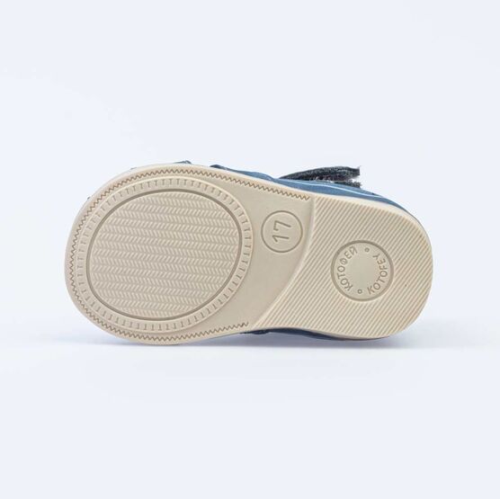 022125-21 Сандалии из натурального нубука для мальчика для мальчики син-сер фото №3