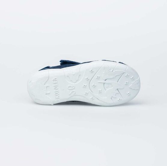 421045-12 Босоножки текстильные для девочки светло-синий фото №2