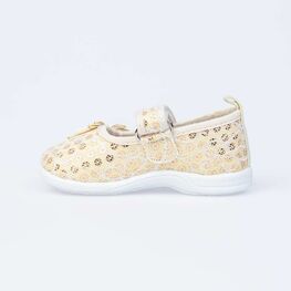 131138-12 Текстильная обувь для девочки золотой фото №2