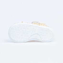 131138-12 Текстильная обувь для девочки золотой фото №3