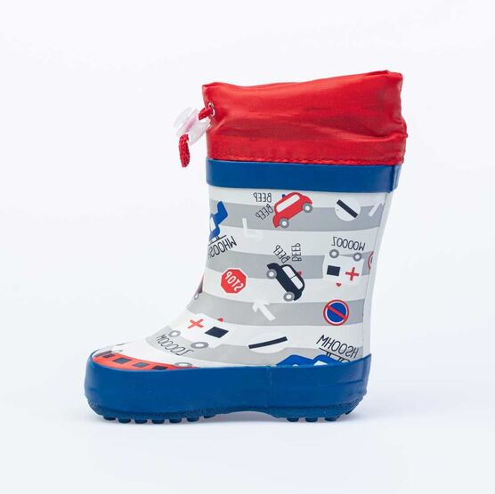 166114-11 Резиновые сапоги для мальчики сер-син фото №3