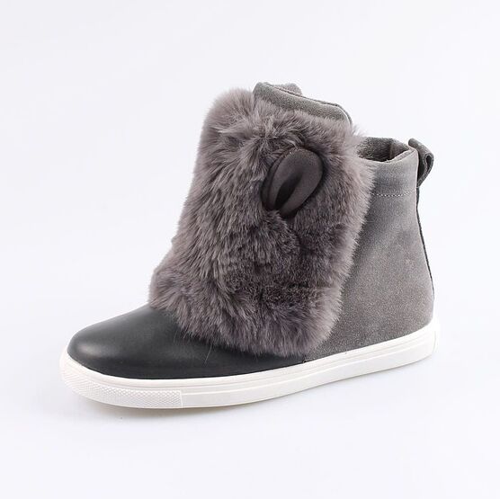 662142-34 Сапожки для девочки серый