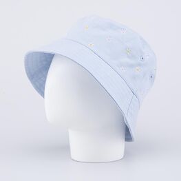 07810024-40 Хлопковая панама для девочки Ромашки для девочки голубой фото №2