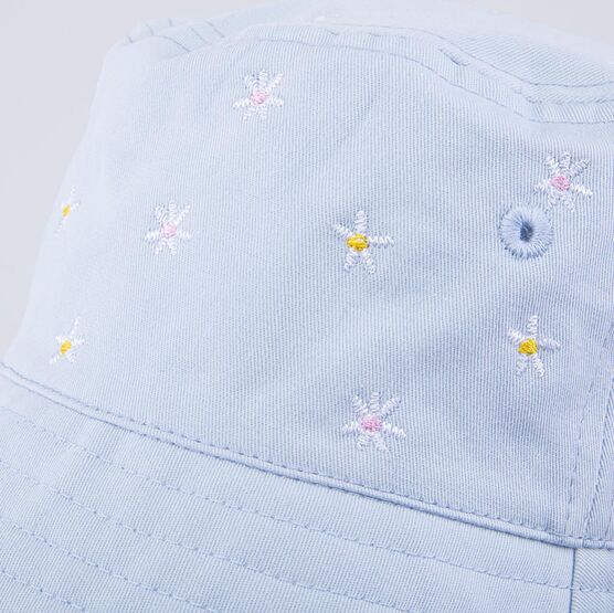 07810024-40 Хлопковая панама для девочки Ромашки для девочки голубой фото №4