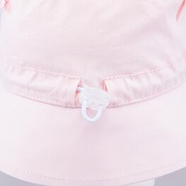 07810025-40 Хлопковая панама для девочки Бантики для девочки розовый фото №4