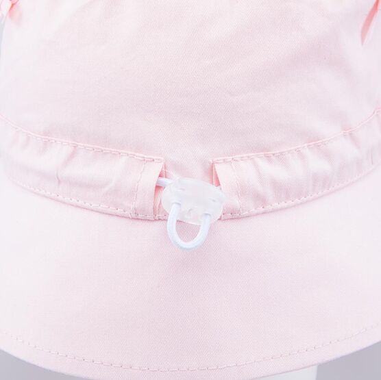 07810025-40 Хлопковая панама для девочки Бантики для девочки розовый фото №4