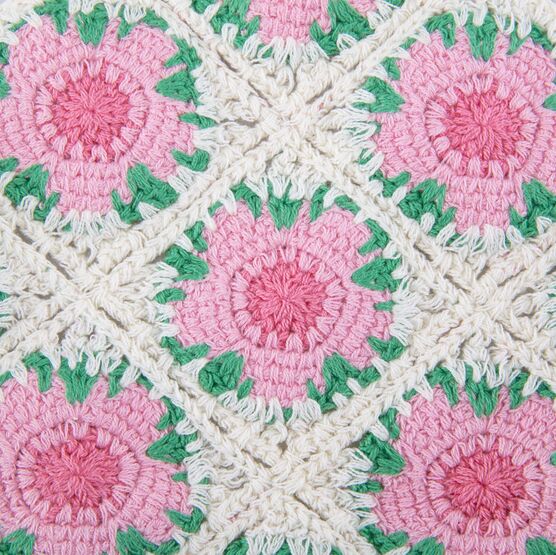 07810027-40 Ажурная вязаная косынка на лето для девочки разноцветный фото №5