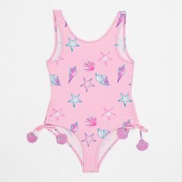 07852093-40 Детский слитный купальник для девочки для девочки розовый,голубой