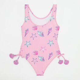 07852093-40 Детский слитный купальник для девочки для девочки розовый,голубой фото №2